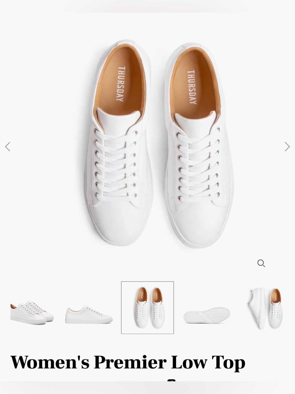 Thursday Boot Company Women's Premier Low Top - White